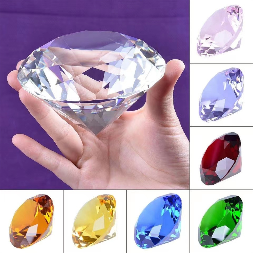 Paper Weight Crystal - 10 warna kristal berlian berbentuk kertas