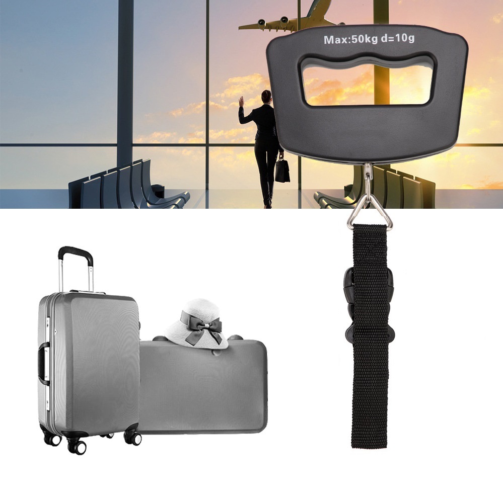 Tape Dispenser Weighted - Timbangan gantung Digital LCD portabel, koper