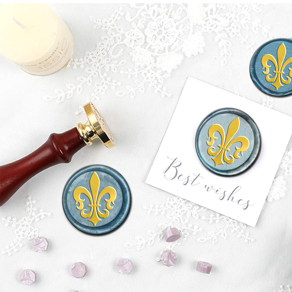 1 buah Oval/bulat/persegi lili - Wax Seal Stamp Set ulasan dan harga