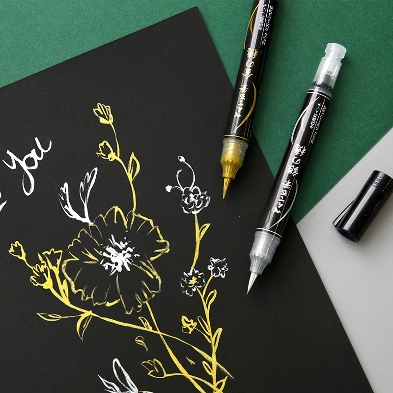 Pentel XGFH-X Pena Kuas Perak  - Pentel Pen Sign Pen ulasan dan harga
