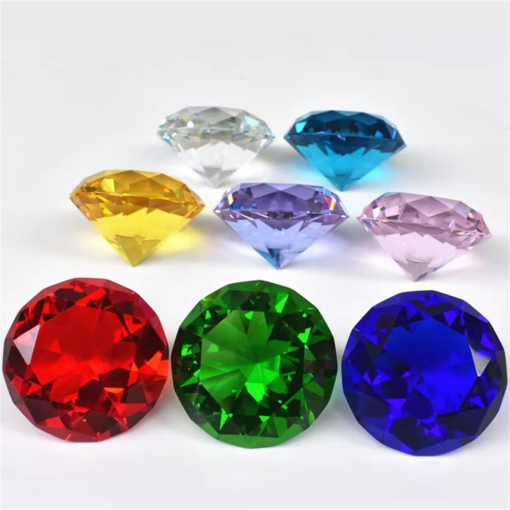 10 warna kristal berlian berbe - Paper Weight Crystal ulasan dan harga