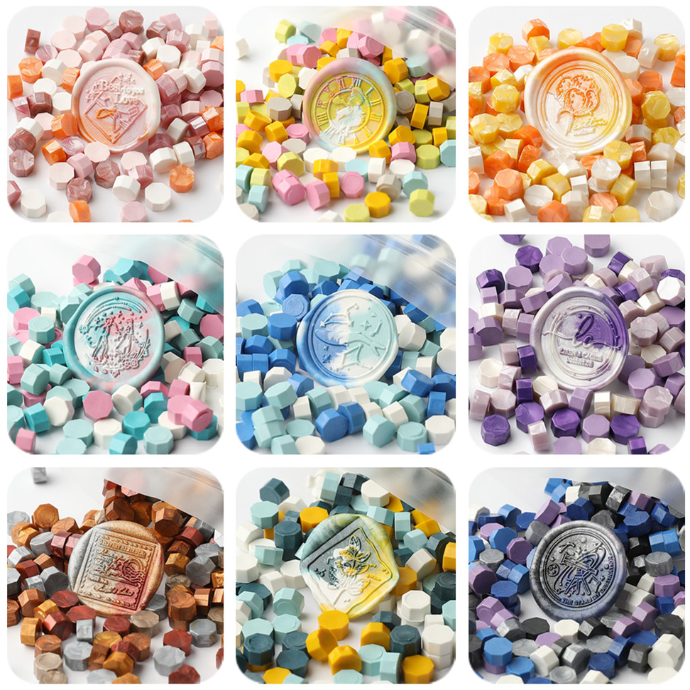 200 buah/kantong oktagon manik - Wax Seal Stamp Set ulasan dan harga