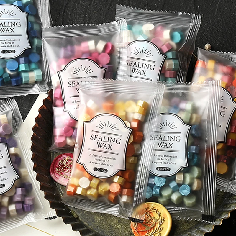 200 buah/kantong oktagon manik - Wax Seal Stamp Set ulasan dan harga