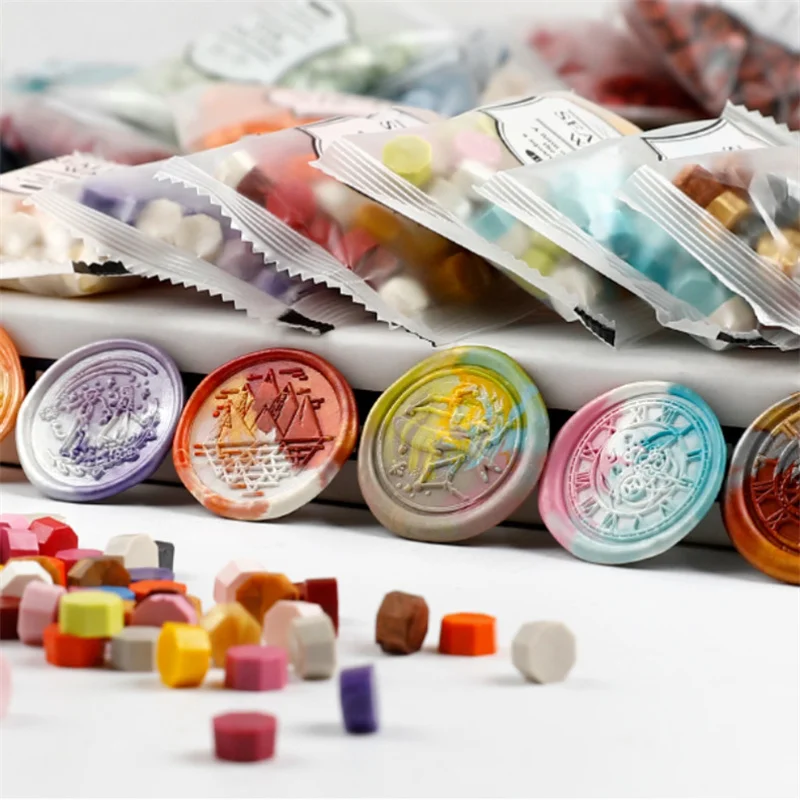 200 buah/kantong oktagon manik - Wax Seal Stamp Set ulasan dan harga