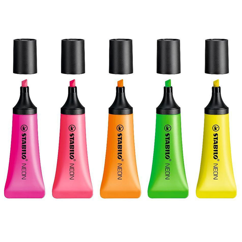 5 Buah STABILO 72 NEON Series  - Stabilo Marker Boss ulasan dan harga