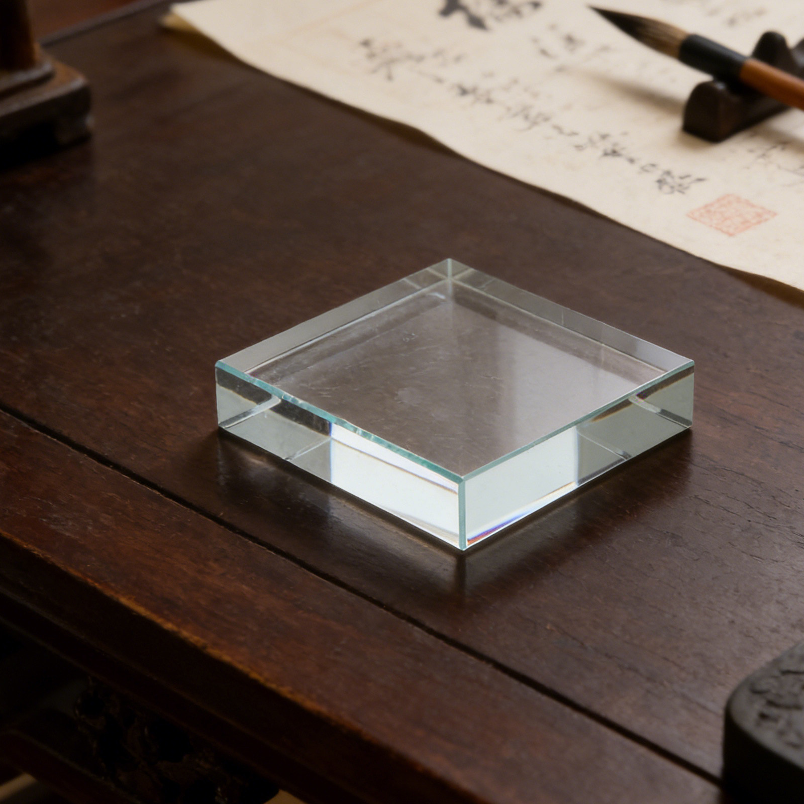 Pemberat Kertas Kaca Transpara - Paper Weight Crystal ulasan dan harga