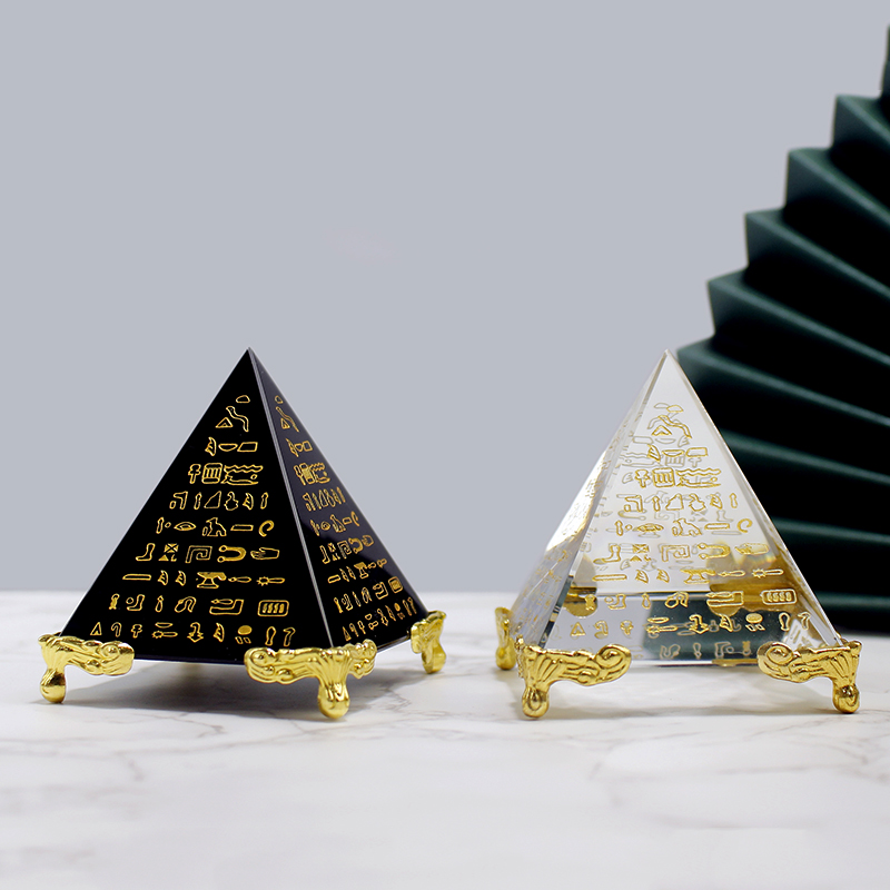 Kristal Mesir Model Piramida O - Paper Weight Crystal ulasan dan harga