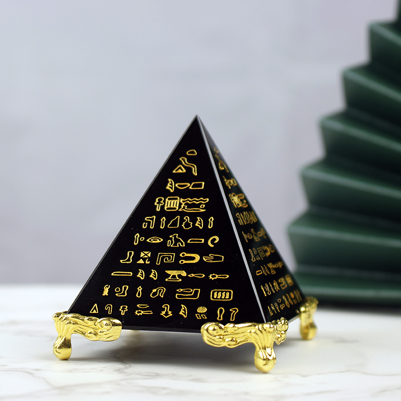 Kristal Mesir Model Piramida O - Paper Weight Crystal ulasan dan harga