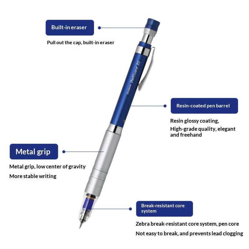 Pensil Mekanik Logam ZEBRA Del - Staedtler Pencil Lumocolor ulasan dan harga